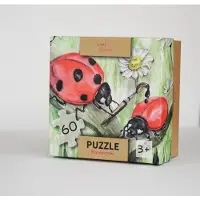 Mama Maluje Puzzle Biedronki 60 elementów Akwarelowe dla dzieci