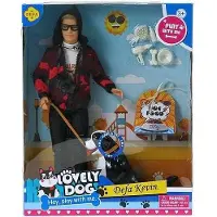 Adar Kevin-Puppe mit bellendem Hund