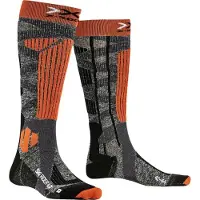 X-socks Skisocken Ski Rider 4.0 Grau Orange-Schuhgröße 45 - 47