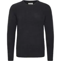 Casual Friday klassischer CFHeine Herren Grobstrickpullover mit Label-Detail Strickpullover 20505605-194013 Blau