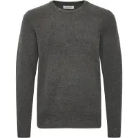 Casual Friday klassischer CFHeine Herren Grobstrickpullover mit Label-Detail Strickpullover 20505605-50818 Grau
