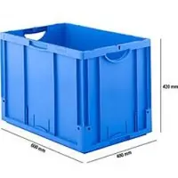 Ssi Euro Box Serie LTB 6420, aus PP, Inhalt 82,3 L, ohne Deckel, blau