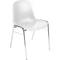 Nowy Styl Formschalenstuhl Beta, stapelbar, desinfektionsmittelbeständig, Sitzhöhe 460 mm, weiß