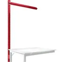 Manuflex Aufbauportal f. Ansatztisch STANDARD Arbeitstisch-/Werkbanksystem UNIVERSAL/PROFI, 1250 mm, rubinrot