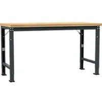 Manuflex Werkbank Profi Spezial, Tischplatte Multiplex, 1750 x 700 mm, anthrazit