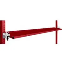 Manuflex Neigbare Ablagekonsole, für Reihe Universal oder Profi, Nutztiefe 195 mm, für Tischbreite 2000 mm, rubinrot