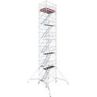 Krause Alu-Fahrgerüst Serie 5500, 200 kg/m², TÜV-geprüft, gebremste Rollen, B 1500 x T 2000 x H 12300 mm
