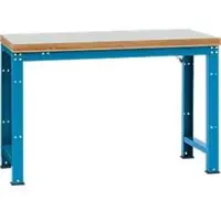 Manuflex Werkbank Profi Standard, Tischplatte Kunststoff B 1500 x T 700, lichtblau