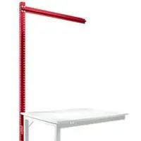 Manuflex Aufbauportal, Ansatzisch SPEZIAL Arbeitstisch-/Werkbanksystem UNIVERSAL/PROFI, 1250 mm, rubinrot