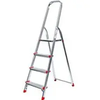 SZ Metall Alustufenstehleiter, belastbar bis 150 kg, 4 Stufen