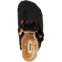 Scholl Clog Fae New F Synthetic Fur Damen Chocolate-Schuhgröße 40