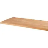 Ssi Arbeitsplatte, 40 mm stark, Gewindehülsen, in Längsrichtung riegelverl. Buchenholz, B 1500 x T 700 mm