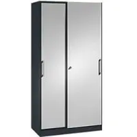 C+P Schiebetürenschrank ASISTO C 3000, 5 Ordnerhöhen, abschließbar, Breite 1000 mm,