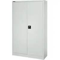 Schäfer Shop Universalschrank, 5 OH, 4 Fachböden, abschließbar, B 1200 x T 400 x H 1935 mm, Stahl, lichtgrau RAL 7035/lichtgrau RAL 7035