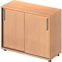 Schäfer Shop Schiebetürenschrank TETRIS WOOD, 2 OH, B 1000 mm, Höhe inkl. Gleiter, Buche-Dekor