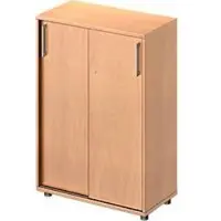 Schäfer Shop Schiebetürenschrank TETRIS WOOD, 3 OH, B 800 mm, Höhe inkl. Gleiter, Buche-Dekor