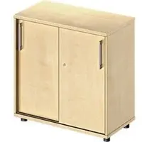 Schäfer Shop Schiebetürenschrank TETRIS WOOD, 2 OH, B 800 mm, Höhe inkl. Gleiter, Ahorn-Dekor