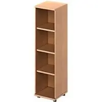 Schäfer Shop Regal TETRIS WOOD, 4 OH, Höhe inkl. Gleiter, B 400 mm, Buche-Dekor