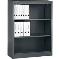 Schäfer Shop Regalschrank MS, 3 OH, B 800 x T 400 x H 1215 mm, Stahlblech, Basaltgrau