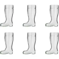 Ich-zapfe Biergläser, Bierstiefel 6er Set - 0,25 Liter
