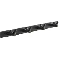 Sotech Blackline CORA V Hakenleiste 345 mm mit 4 Haken Schwarz Pulverbeschichtet