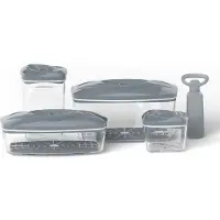 Dafi SeeYoo 4-teiliges Set aus Edelstahl-Lunchboxen mit luftdichten Verschlüssen