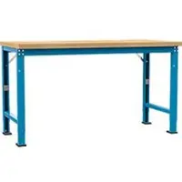 Manuflex Werkbank Profi Spezial, Tischplatte Multiplex, 1750 x 700 mm, lichtblau