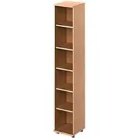 Schäfer Shop Regal TETRIS WOOD, 6 OH, Höhe inkl. Gleiter, B 400 mm, Buche-Dekor