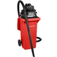 Ssi Komplettset Nass-Trockensauger, mit Werkzeugsteckdose, inkl. Großmülltonne für 120 l, 1 Patronenfilter & 1 Vliesfilter, rot