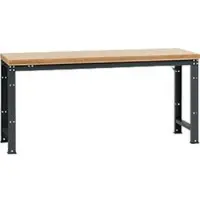 Manuflex Werkbank Profi Standard, Tischplatte Multiplex B 2000 x T 700, anthrazit