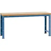 Manuflex WerkbankProfi Standard, Tischplatte Multiplex B 2000 x T 700, brillantblau