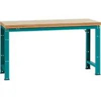 Manuflex Werkbank Profi Standard, Tischplatte Multiplex B 1750 x T 700, wasserblau