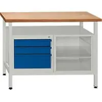 ADB Werkbank mit 1 Fachboden und 3 Schubladen