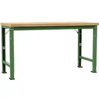 Manuflex Werkbank Profi Spezial, Tischplatte Multiplex, 1750 x 700 mm, resedagrün
