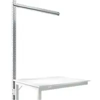 Manuflex Aufbauportal, Ansatzisch SPEZIAL Arbeitstisch-/Werkbanksystem UNIVERSAL/PROFI, 1250 mm, alusilber
