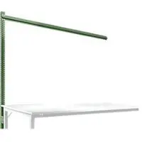 Manuflex Aufbauportal, Ansatzisch SPEZIAL Arbeitstisch-/Werkbanksystem UNIVERSAL/PROFI, 2000 mm, resedagrün
