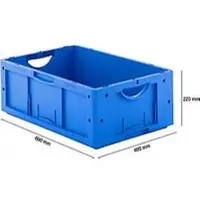 Ssi Euro Box Serie LTB 6220, aus PP, Inhalt 41 L, ohne Deckel, blau