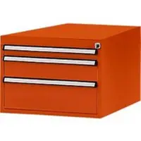 Manuflex Schubladen-Unterbauten, für Werkbank Profi Tiefe 700 mm, rotorange