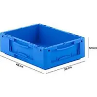 Ssi Euro Box Serie LTB 4120, aus PP, Inhalt 10 L, ohne Deckel, blau