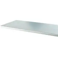 Ssi Multiplex-Arbeitsplatte, 40 mm stark, Gewindehülsen, Stahlabdeckung, Buchenholz verleimt, B 2000 x T 700 mm