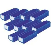 Ssi Sparset Regalkasten RK 421 blau, 10 Stück