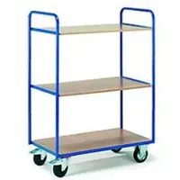 ROLLCART Etagenwagen mit 3 Böden, 1000 x 600 mm