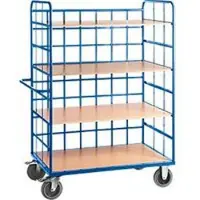 ROLLCART Gitter-Etagenwagen, 3 Etagen, L 1200 x B 800 mm