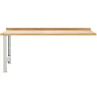Schäfer Shop Modulare Werkbank , Anbaueinheit, Buche Multiplexplatte, bis 500 kg, B 2000 x T 700 x H 840 mm, Lichtgrau ral 7035