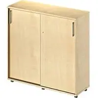 Schäfer Shop Schiebetürenschrank TETRIS WOOD, 3 OH, B 1200 mm, Höhe inkl. Gleiter, Ahorn-Dekor