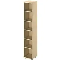 Schäfer Shop Regal TETRIS WOOD, 6 OH, Höhe inkl. Gleiter, B 400 mm, Ahorn-Dekor