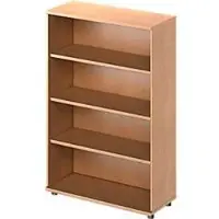 Schäfer Shop Regal TETRIS WOOD, 4 OH, Höhe inkl. Gleiter, B 1000 mm, Buche-Dekor
