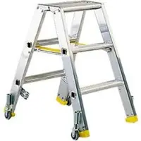 HACA Trittleiter Mehrsi, Leichtmetall, 3 Stufen, 5,7 kg
