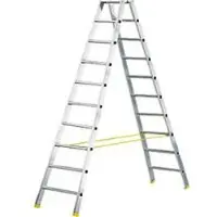 HACA Doppelstufen-Stehleiter MEHRSI, 10 Stufen, 15,5 kg