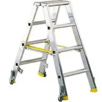 HACA Trittleiter Mehrsi, Leichtmetall, 4 Stufen, 6,9 kg
